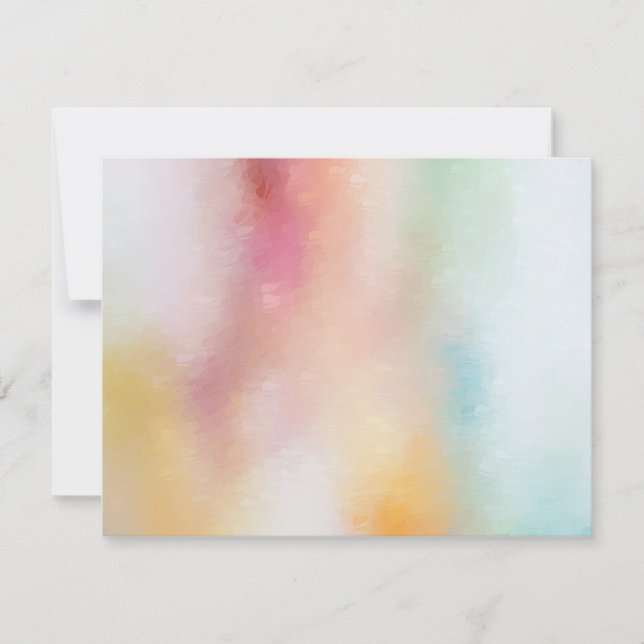 Carte De Correspondance Élégante couleur couleur Abstrait blanc (Devant)