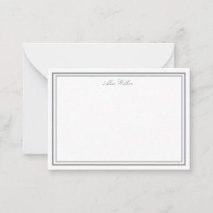 Carte de correspondance élégante et aérienne paste