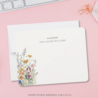 Carte de correspondance élégante et personnalisée