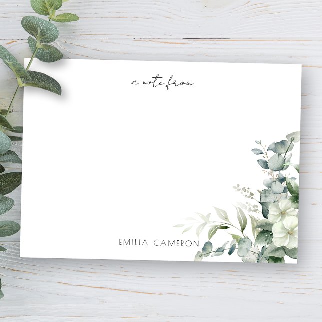 Carte De Correspondance Elégante verdure d'Eucalyptus (Créateur téléchargé)