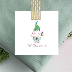 Carte De Correspondance Elfe en Flamant rose rose Bahama Chemise Mini Noël