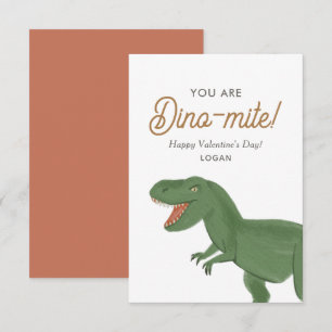 Carte De Correspondance Enfants Dinosaur Dinomite Classe Saint-Valentin