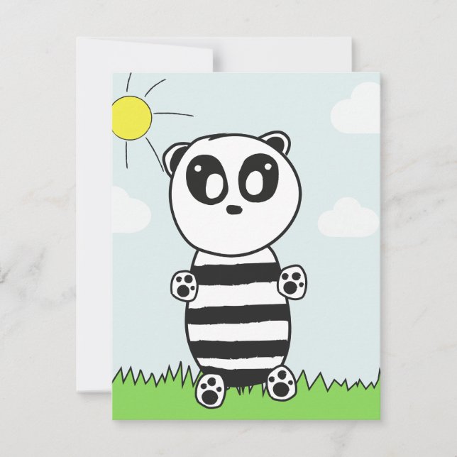 Carte De Correspondance Enfants panda   (Devant)