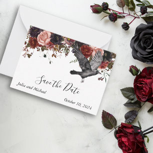 Carte De Correspondance Enregistrer la date Halloween Mariage de automne C
