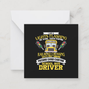 Carte De Correspondance envoyer un chauffeur d'autobus scolaire en cadeau 