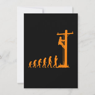 Carte De Correspondance Évolution Unique et Cool de Cadeau d'Électricien d