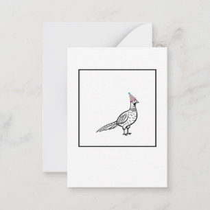 Carte De Correspondance Faisan, thème oiseau