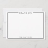 Famille ou couple Elégant noir blanc Merci