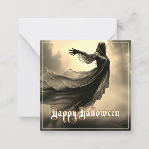 Carte De Correspondance Fantôme Féminin Noir dans l'Enfer - Halloween