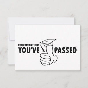Carte De Correspondance Félicitations, vous avez réussi, vous êtes diplômé