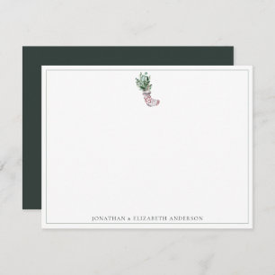Carte De Correspondance Festive hivernale