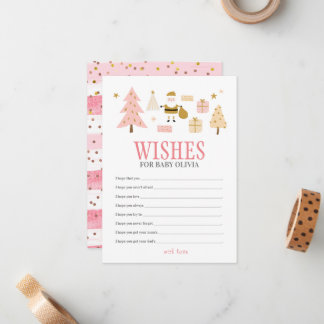 Carte De Correspondance Fête Bébé Fille Santa Baby, Vœux pour Bébé