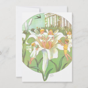Carte De Correspondance Fête de fleurs de fée de printemps