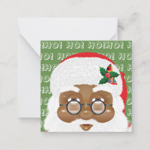 Carte De Correspondance Fête de Noël du Père Noël africain américain