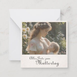 Carte De Correspondance Fête des mères – Une étreinte tendre dans le jardi