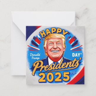 Carte De Correspondance fête des présidents heureux 2025