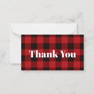 Carte De Correspondance fête d'hiver rustique bûcheron rouge