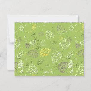 Carte De Correspondance Feuilles d'automne Motif 6