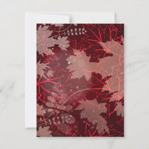Carte De Correspondance Feuilles d'or 1