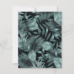 Carte De Correspondance Feuilles tropicaux 4