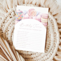 Filles' Rose Sweet One Candy 1er anniversaire Triv