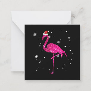 Carte De Correspondance Flamingo de Noël Essentiel