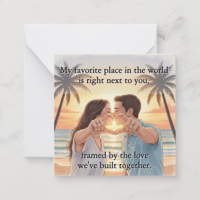 Carte De Correspondance Flat Note Card (Devant)