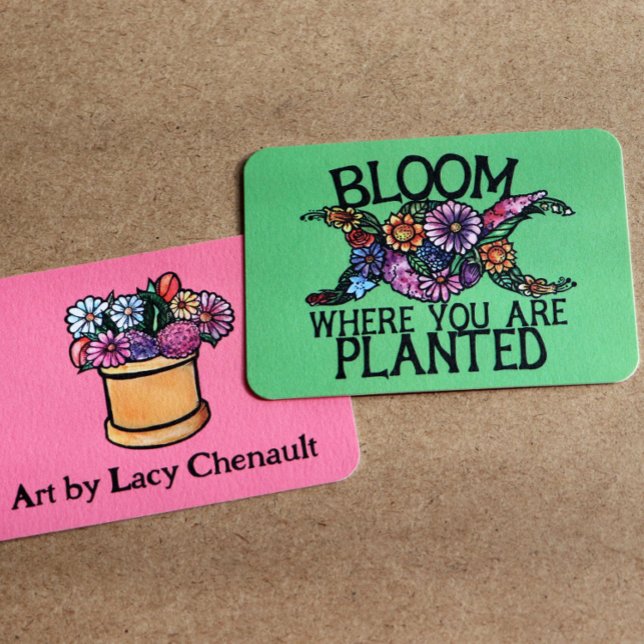 Carte De Correspondance Fleur où vous êtes planté (Créateur téléchargé)