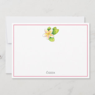 Carte De Correspondance Fleur Plumeria