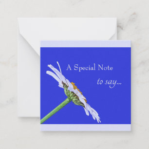 Carte De Correspondance Fleur simple marguerite sur toile
