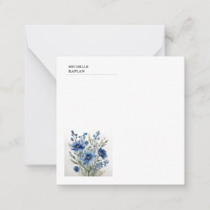 Carte De Correspondance Fleurs d'aquarelle professionnelles modernes en no