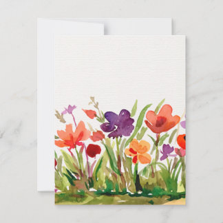 Carte De Correspondance Fleurs de jardin