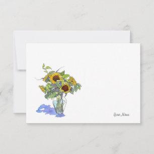 Carte De Correspondance Fleurs de soleil