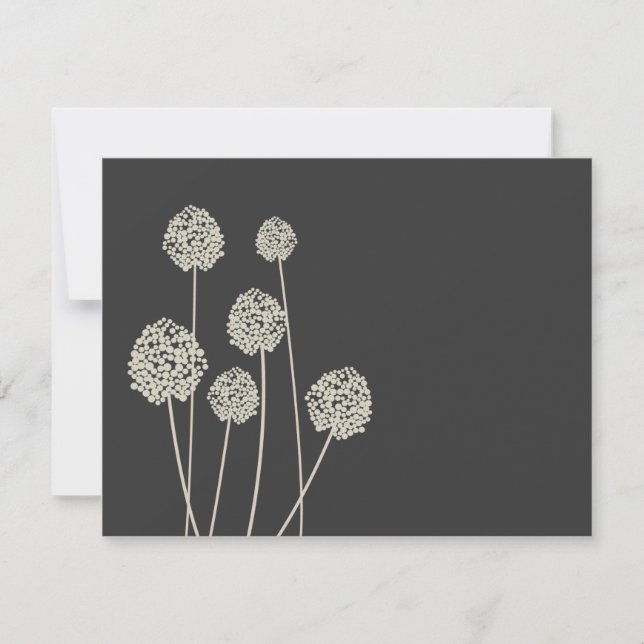 Carte De Correspondance Fleurs Étranges Tan/Grey Papier à lettres personne (Devant)