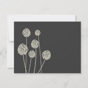 Carte De Correspondance Fleurs étranges Tan/papeterie personnelle