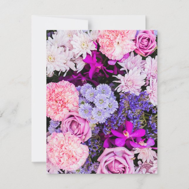 Carte De Correspondance Fleurs Motif 8 (Devant)