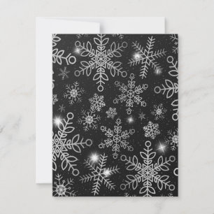 Carte De Correspondance Flocons de neige 8