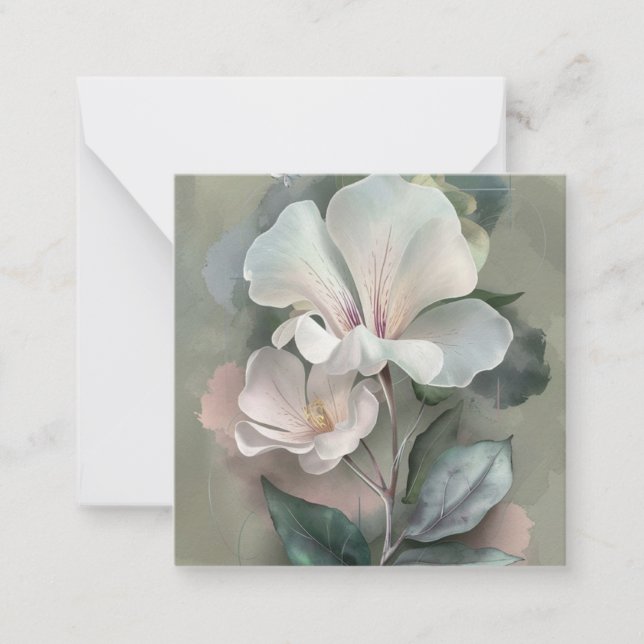 Carte De Correspondance Floral Beauty (Devant)