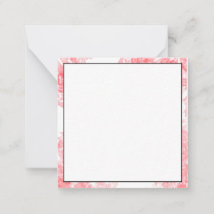 Carte De Correspondance floral délicat
