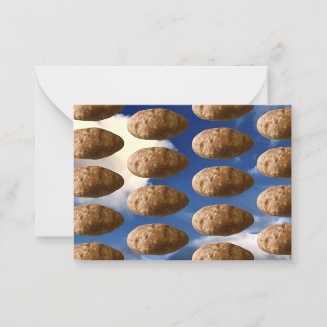 Carte De Correspondance Flying Potatoes Space Potato (Devant)