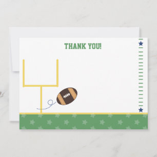 Carte De Correspondance Football Sports Thème Flat Merci notes