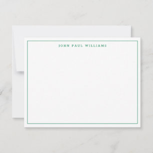 Carte De Correspondance Forêt Vert Chic Moderne Professionnel Mince Bordur