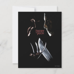 Carte De Correspondance Freddy contre Jason   Affiche théâtrale