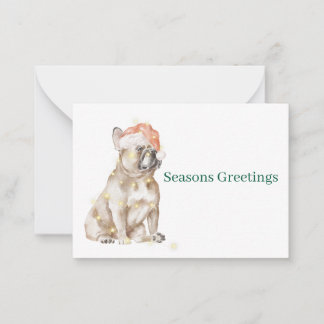 Carte De Correspondance French Bulldog Flat Note Card