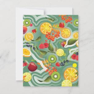 Carte De Correspondance Fruits mixtes 7
