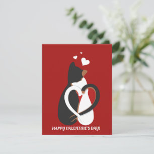 Carte De Correspondance Funny Chats Valentine en amour
