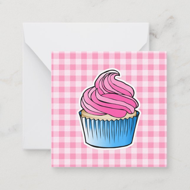 Carte De Correspondance Gâteau rose fête des mères (Devant)