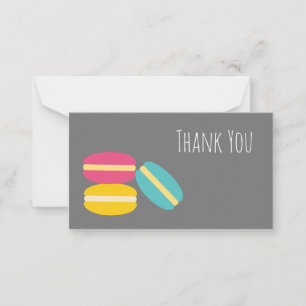 Carte De Correspondance Gâteaux colorés de macaron français