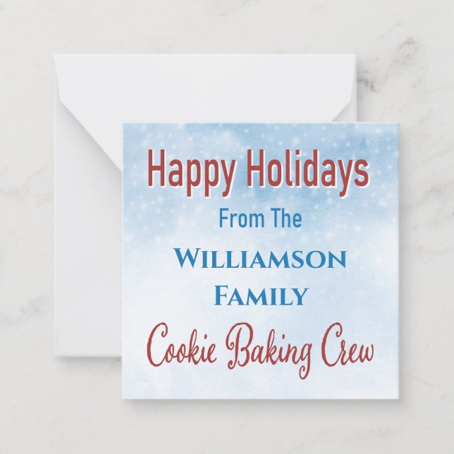 Carte De Correspondance Gîtes de vacances Cookie cadeau (Devant)