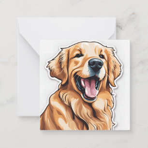 Carte De Correspondance Golden Retriever